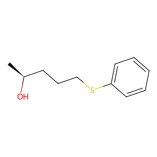 (s)-(+)-5-(Phenylthio)-2-pentanol structure
