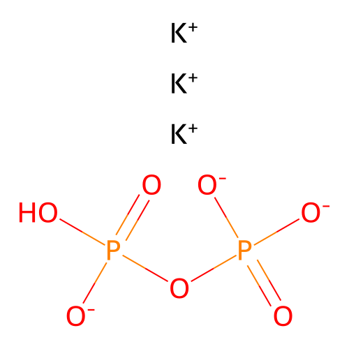 Tripotassium;[hydroxy(oxido)phosphoryl] phosphate structure