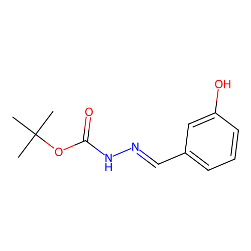 N'-(3-Hydroxy-benzylidene)-hydrazinecarboxylic acid tert-butyl ester structure