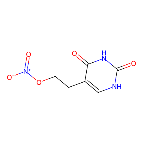 5-[2-(Nitrooxy)ethyl]-2,4(1H,3H)-pyrimidinedione structure