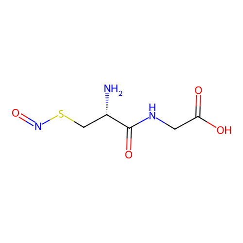 S-nitroso-L-cysteinylglycine structure