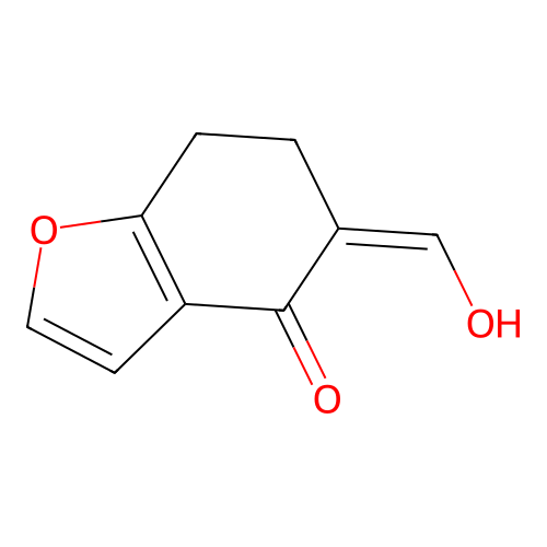 (5Z)-5-(Hydroxymethylidene)-4,5,6,7-tetrahydro-1-benzofuran-4-one structure