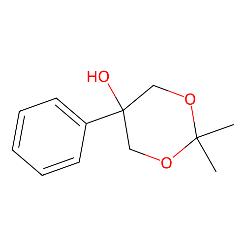 2,2-Dimethyl-5-phenyl-1,3-dioxan-5-ol structure