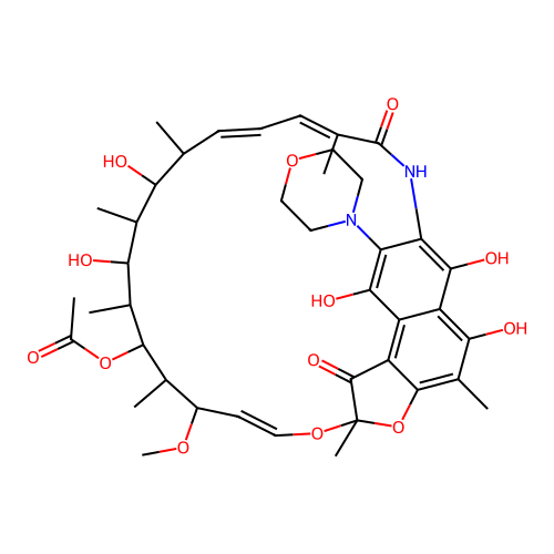 3-Morpholinorifamycin SV structure