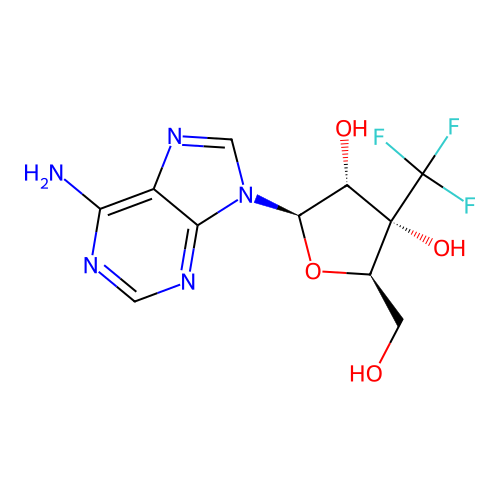 Adenosine, 3'-C-(trifluoromethyl)- structure