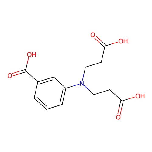3-[Bis(2-carboxyethyl)amino]benzoic acid structure