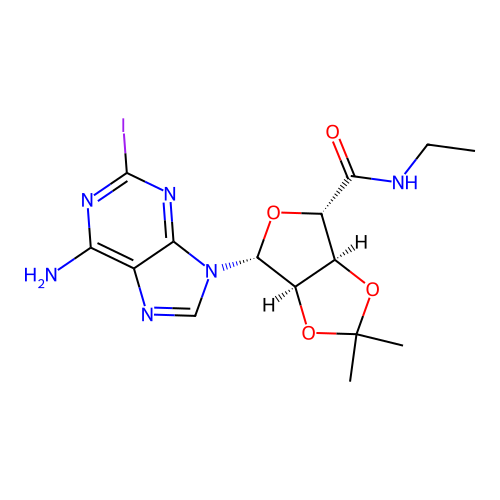 2-Iodo-Isopropylidene-NECA structure