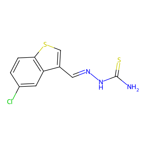 [(5-Chloro-1-benzothiophen-3-yl)methylideneamino]thiourea structure