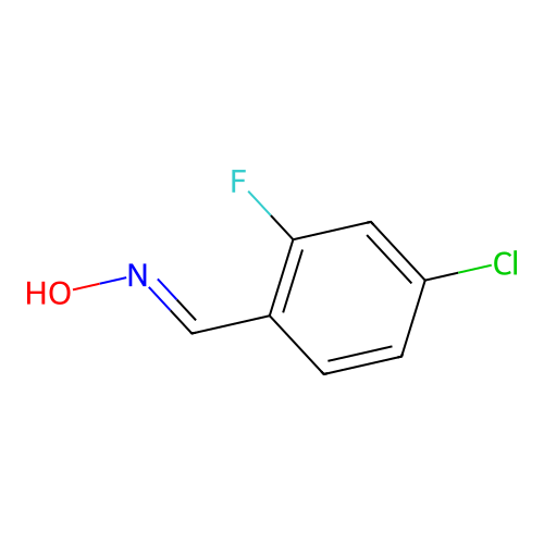 4-Chloro-2-fluorobenzaldoxime structure