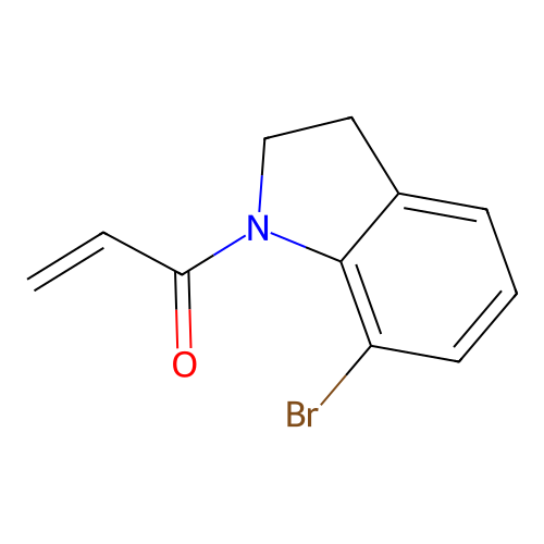 1-(7-Bromo-2,3-dihydroindol-1-yl)prop-2-en-1-one structure