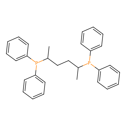 (4-Diphenylphosphanyl-1-methyl-pentyl)-diphenyl-phosphane structure