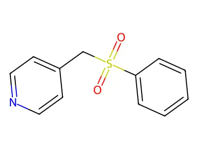 Phenyl 4-pyridylmethyl sulfone structure