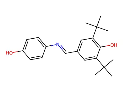 2,6-Ditert-butyl-4-[(4-hydroxyanilino)methylidene]cyclohexa-2,5-dien-1-one structure