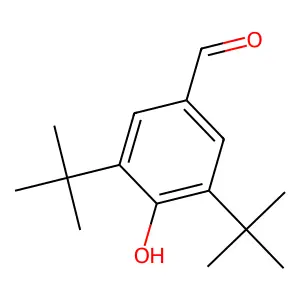 3,5-二叔丁基-4-羟基苯甲醛 structure