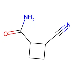 反式-2-氰基环丁烷甲酰胺 structure
