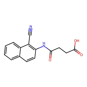 4-(1-Cyanonaphthalen-2-ylamino)-4-oxobutanoic acid structure