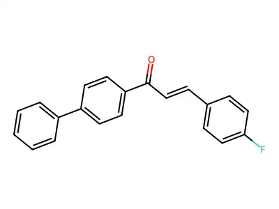 3-(4-Fluorophenyl)-1-(4-phenylphenyl)prop-2-en-1-one structure