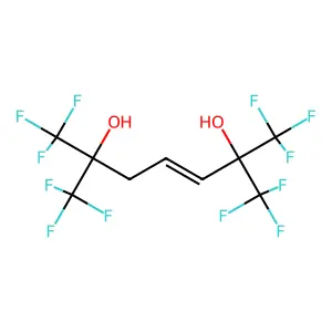 3-Heptene-2,6-diol,1,1,1,7,7,7-hexafluoro-2,6-bis(trifluoromethyl)-, (3e)- structure