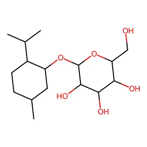 Menthyl glucopyranoside structure