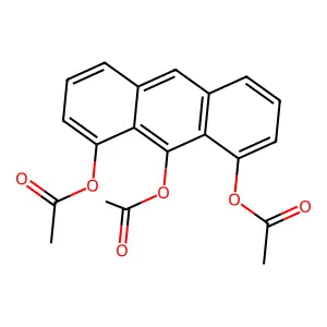 1,8,9-Triacetoxyanthracene structure
