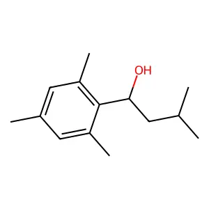 alpha-Isobutyl-2,4,6-trimethylbenzyl alcohol structure