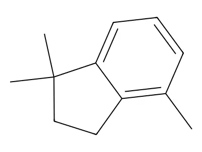 1H-Indene, 2,3-dihydro-1,1,4-trimethyl- structure