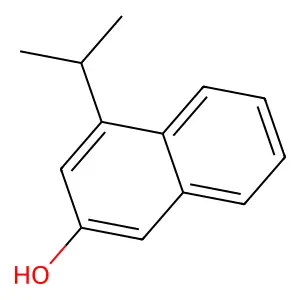 2-Hydroxy-4-isopropylnaphthalene structure