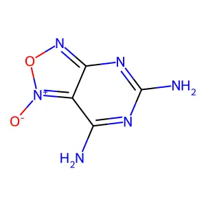1-Oxido-[1,2,5]oxadiazolo[3,4-d]pyrimidin-1-ium-5,7-diamine structure