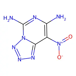 8-Nitrotetrazolo[1,5-c]pyrimidine-5,7-diamine structure