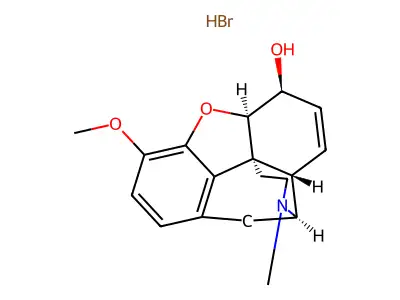 trans-Codeine hydrobromide structure