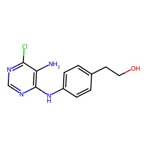 2-(4-((5-Amino-6-chloropyrimidin-4-yl)amino)phenyl)ethanol structure