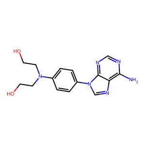 2,2'-{[4-(6-Amino-9h-purin-9-yl)phenyl]imino}diethanol structure