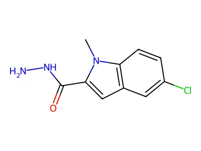 5-chloro-1-methyl-1H-indole-2-carbohydrazide structure