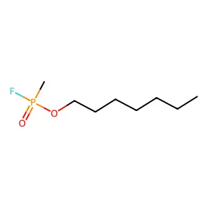 n-Heptyl methylphosphonofluoridate structure