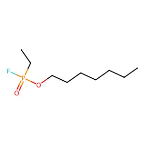 Heptyl ethylphosphonofluoridate structure