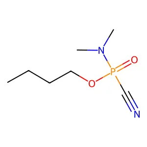 Butyl N,N-dimethylphosphoramidocyanidate structure