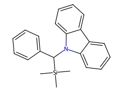 9-[Phenyl(trimethylsilyl)methyl]-9H-carbazole structure