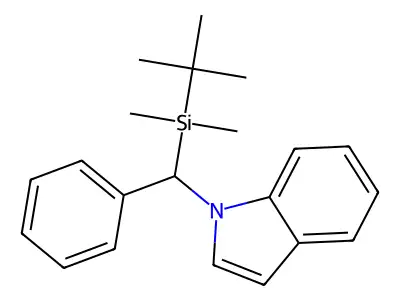 1-[(tert-Butyldimethylsilyl)(phenyl)methyl]-1H-indole structure