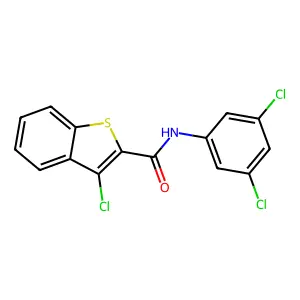 3-Chloro-N-(3,5-dichlorophenyl)benzo[b]thiophene-2-carboxamide structure