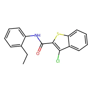 3-Chloro-N-(2-ethylphenyl)benzo[b]thiophene-2-carboxamide structure