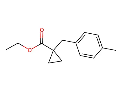 Ethyl 1-(p-methylbenzyl)cyclopropanecarboxylate structure