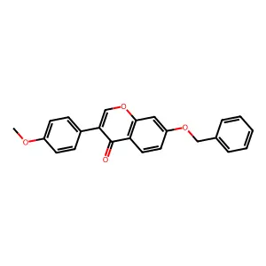 7-(benzyloxy)-3-(4-methoxyphenyl)-4H-chromen-4-one structure