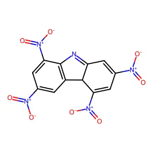 2,4,6,8-tetranitro-4aH-carbazole structure