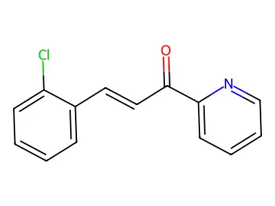 (E)-3-(2-Chlorophenyl)-1-(pyridin-2-yl)prop-2-en-1-one structure