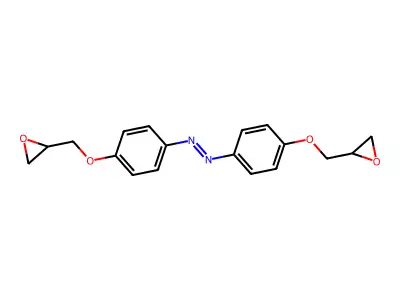 1,2-Bis[4-(2-oxiranylmethoxy)phenyl]diazene structure
