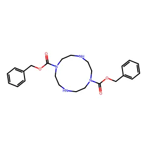 Dibenzyl 1,4,7,10-tetraazacyclododecane-1,7-dicarboxylate structure