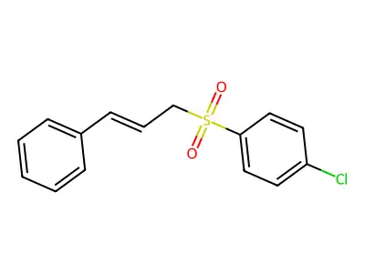 1-Chloro-4-(3-phenylprop-2-enylsulfonyl)benzene structure