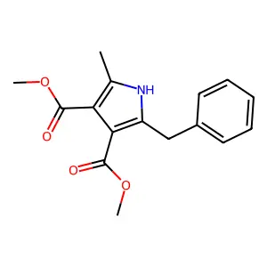 1H-Pyrrole-3,4-dicarboxylic acid, 2-methyl-5-(phenylmethyl)-, dimethyl ester structure