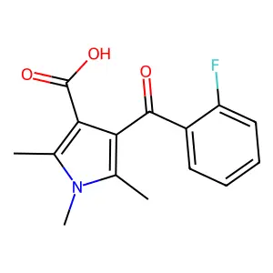 1H-Pyrrole-3-carboxylic acid, 4-(2-fluorobenzoyl)-1,2,5-trimethyl- structure