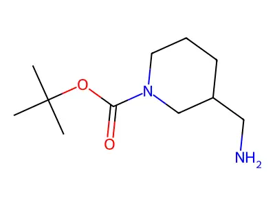 tert-Butyl (3R)-3-(aminomethyl)piperidine-1-carboxylate structure